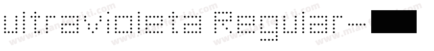 ultravioleta Regular字体转换